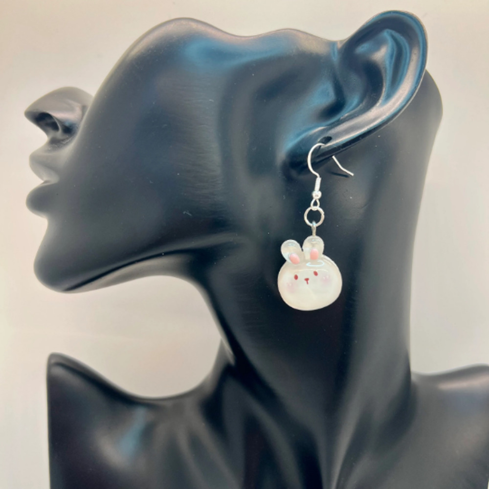 Bunny Rabbit Earrings - Easter Earrings - Farm Earrings - Animal Earrings - Picture 9 of 9